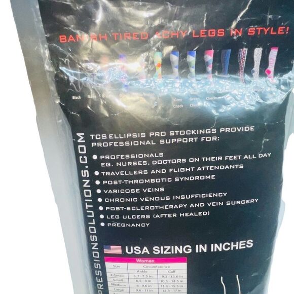 NWT Ellipses Pro Compression Socks in Confetti - XL - Picture 6 of 9